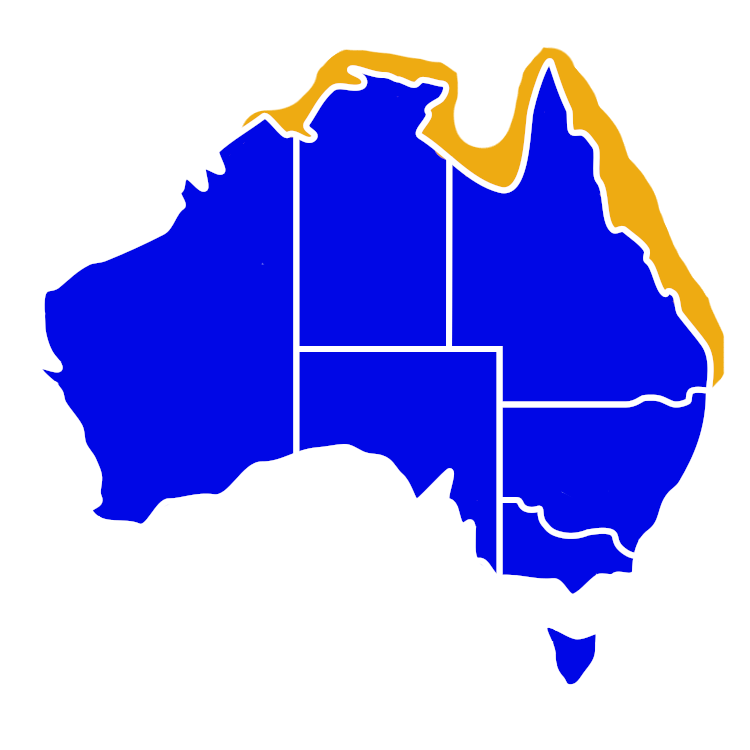 Blueface Angelfish Distribution Australia