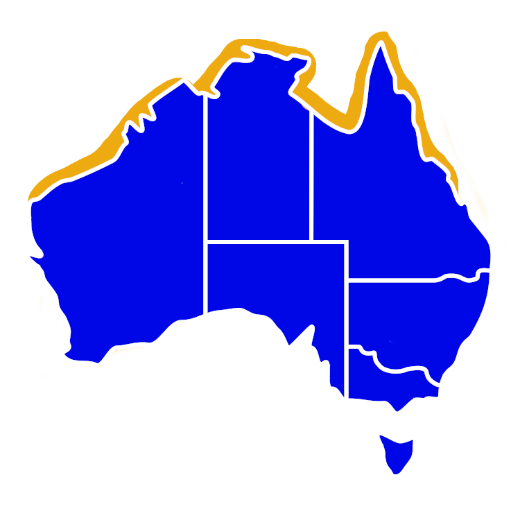 Bluespotted Fantail Ray Distribution